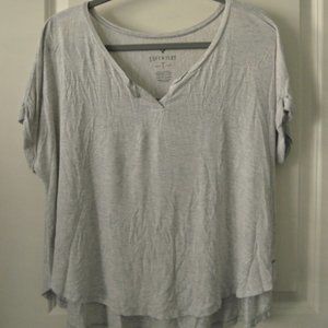 American Eagle Loose Notched Top, XS